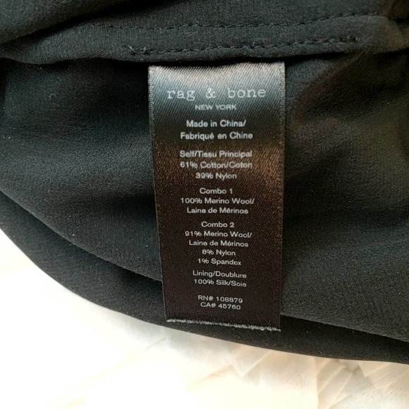 RAG & BONE | SOFIYA LACE MOCK SLEEVELESS FLORAL WOOL BLACK DRESS WOMEN'S SIZE XS - Picture 12 of 17